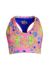 Lilly Pulitzer Lindsay Floral-Printed Sports Bra