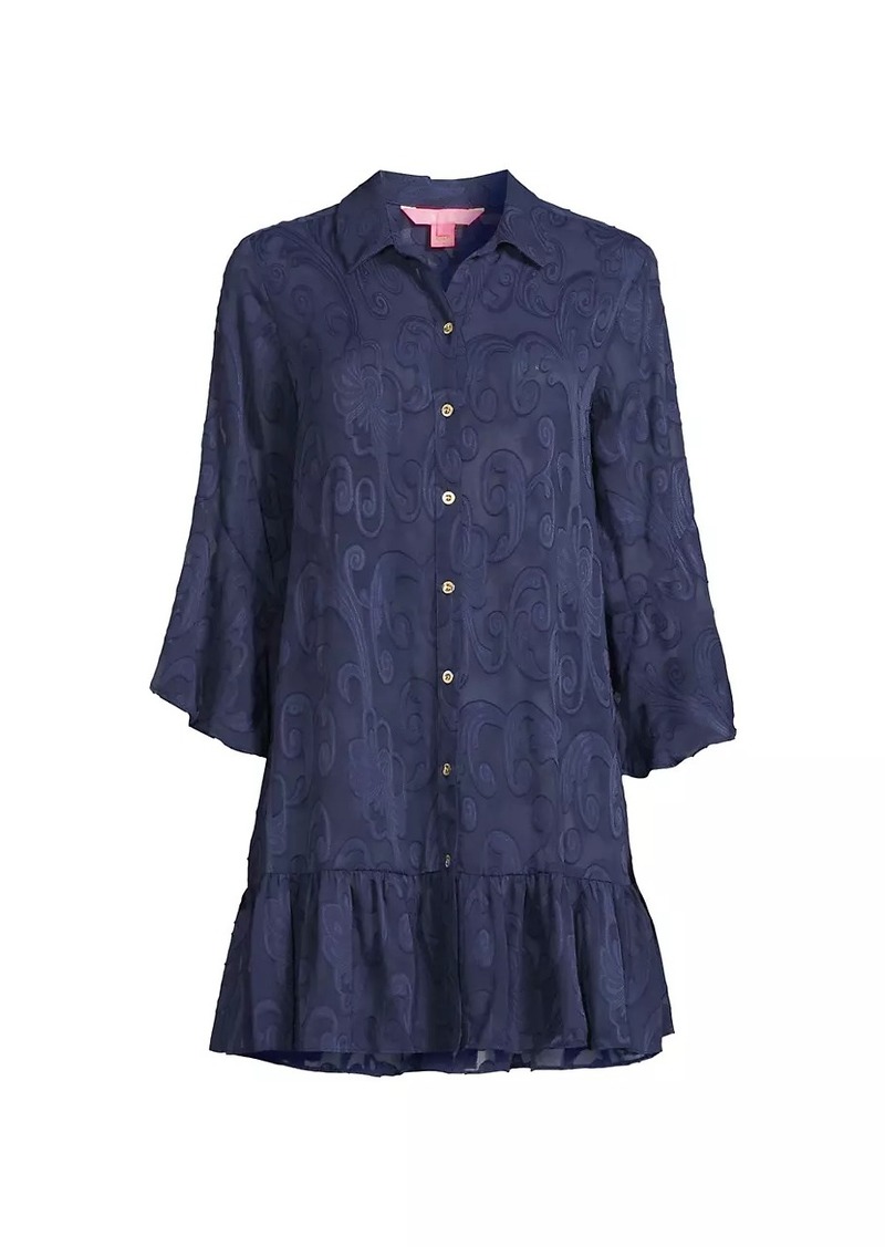 Lilly Pulitzer Linley Flounce Cover-Up Shirtdress