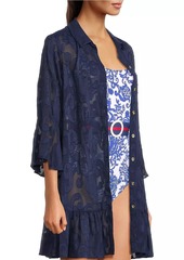 Lilly Pulitzer Linley Flounce Cover-Up Shirtdress