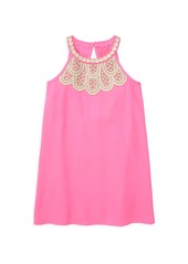 Lilly Pulitzer Little Girl's & Girl's Embellished Lace Shift Dress