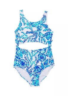 Lilly Pulitzer Little Girl's & Girl's Evalina UPF 50+ One-Piece Swimsuit