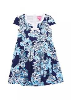 Lilly Pulitzer Little Girl's & Girl's Louise Floral Cotton Dress