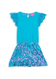 Lilly Pulitzer Little Girl's & Girl's Tania Eyelet Ruffle Romper