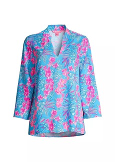 Lilly Pulitzer Luna Bay Floral Tunic