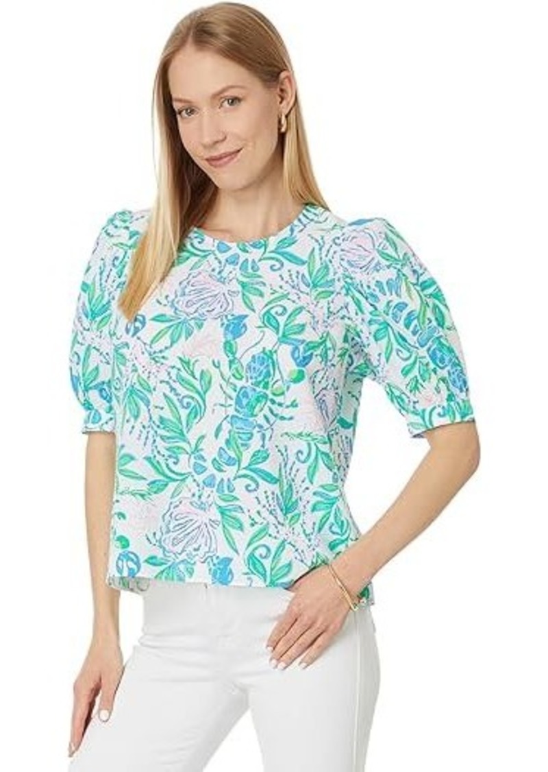 Lilly Pulitzer Masieleigh Short Sleeve Cotton Top