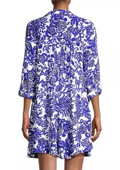 Lilly Pulitzer Natalie Coral Cover-Up Shirtdress