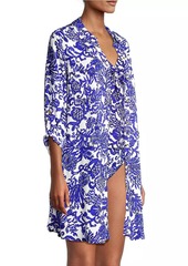 Lilly Pulitzer Natalie Coral Cover-Up Shirtdress