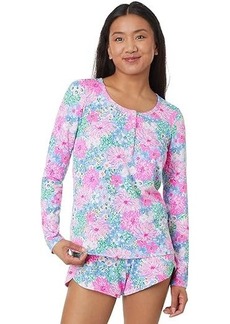 Lilly Pulitzer PJ Knit LS Henley Top