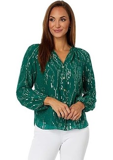 Lilly Pulitzer Saige Long Sleeve Silk Top