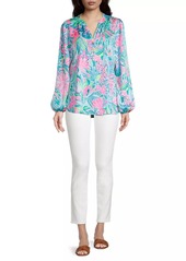 Lilly Pulitzer South Ocean High-Rise Stretch Silm-Fit Jeans
