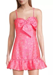 Lilly Pulitzer Sutton Floral Jacquard Skirted Romper