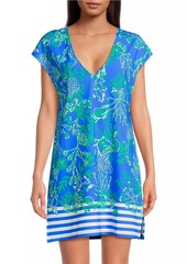 Lilly Pulitzer Talli Botanical Reef V-Neck Cover-Up