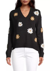 Lilly Pulitzer Tensley Floral V-Neck Sweater