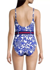 Lilly Pulitzer Vevina Floral One-Piece Swimsuit