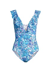 Lilly Pulitzer Vivek Ruffled One-Piece Swimsuit