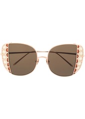 Linda Farrow Amelia Rose oversize-frame sunglasses