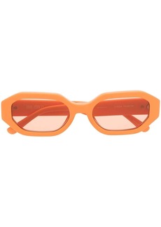 Linda Farrow x The Attico Irene oval-frame sunglasses