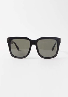 Linda Farrow - Freya Oversized Square Acetate Sunglasses - Womens - Black