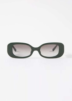 Linda Farrow - Lola Oval Acetate Sunglasses - Womens - Green