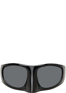 LINDA FARROW SSENSE Exclusive Black 'The Mask' Sunglasses