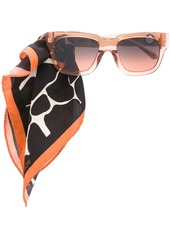 Linda Farrow scarf-embellished sunglasses