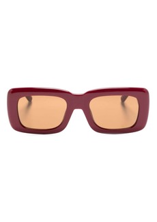 Linda Farrow x The Attico Marfa rectangle-frame sunglasses