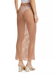 Line & Dot Glimmer Knit Midi Skirt