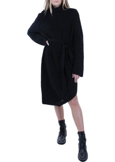 Line & Dot Janet Womens Knit Asymmetrical Sweaterdress