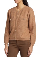 Line & Dot Khloe Bouclé-Knit Cardigan