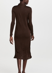 Line & Dot Camilla Knit Ribbed Shirt Dress