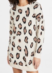 Line & Dot Gianna Leopard Sweater Dress