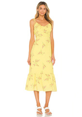 Line & Dot Hailey Floral Print Midi Dress