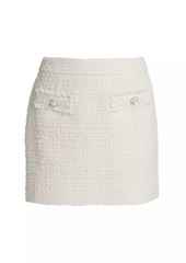 Line & Dot Melody Tweed Miniskirt