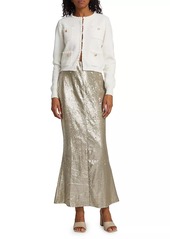 Line & Dot Roseline Sequined Maxi Skirt