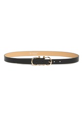 Linea Pelle Double Buckle Belt in Black at Nordstrom Rack