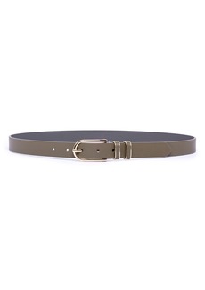 Linea Pelle Double Keeper Faux Leather Belt in Olive at Nordstrom Rack