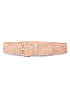 Linea Pelle Woven Straw Belt in Natural at Nordstrom Rack