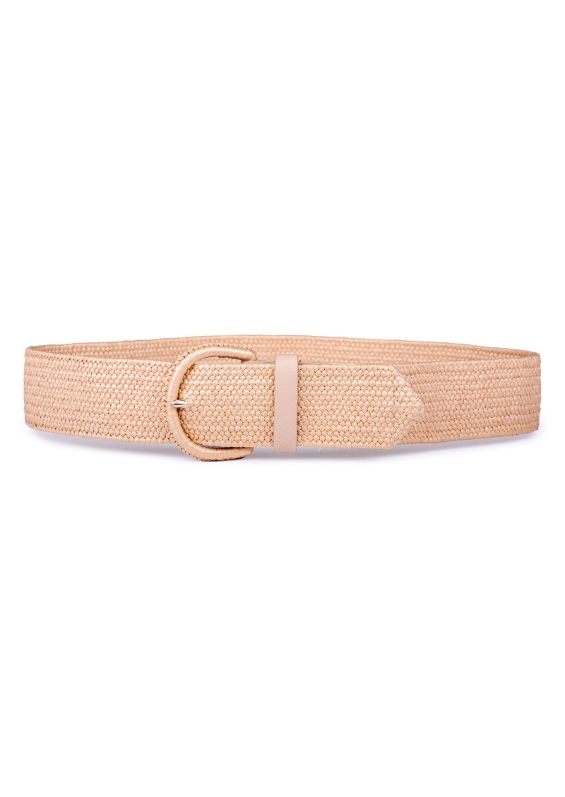 Linea Pelle Woven Straw Belt in Natural at Nordstrom Rack