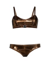 Lisa Marie Fernandez Genevieve Metallic 2-Piece Bikini Set
