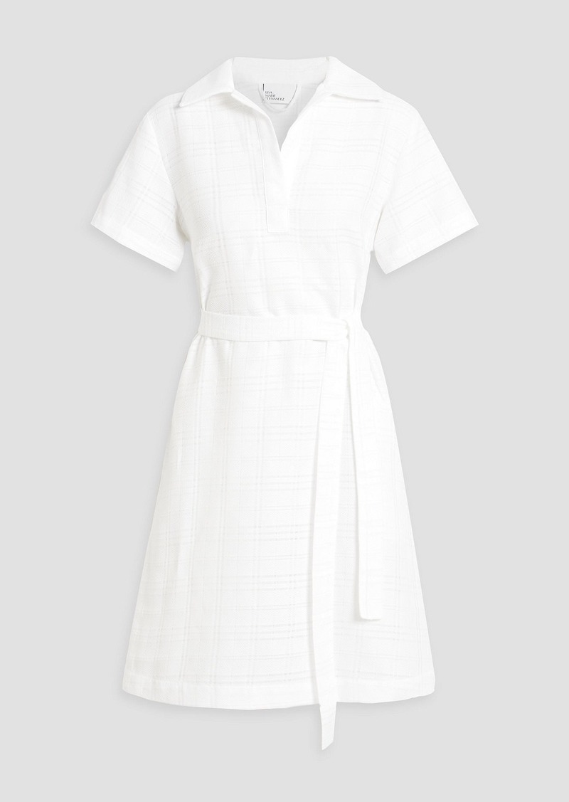 Lisa Marie Fernandez - Cotton-jacquard mini shirt dress - White - 1