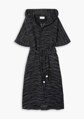 Lisa Marie Fernandez - Belted linen-gauze hooded robe - Neutral - 0