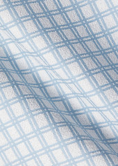 Lisa Marie Fernandez - Checked cotton-blend bouclé-jacquard top - Blue - 3