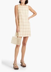 Lisa Marie Fernandez - Checked linen mini dress - Neutral - 1