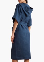 Lisa Marie Fernandez - Cotton-piqué hooded robe - Blue - 1