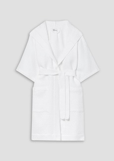 Lisa Marie Fernandez - Cotton-piqué hooded robe - White - 1