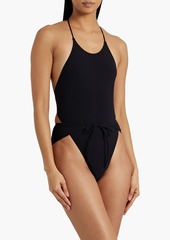 Lisa Marie Fernandez - Halterneck swimsuit - Black - 0