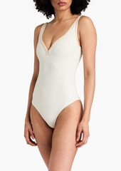 Lisa Marie Fernandez - Maria piped swimsuit - White - 0