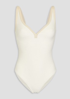 Lisa Marie Fernandez - Maria piped swimsuit - White - 0