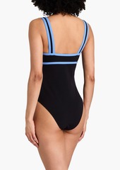 Lisa Marie Fernandez - Sailor stretch-crepe swimsuit - Black - 0