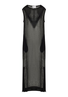 Lisa Marie Fernandez - Sheer Linen-Blend Maxi Dress - Black - 0 - Moda Operandi